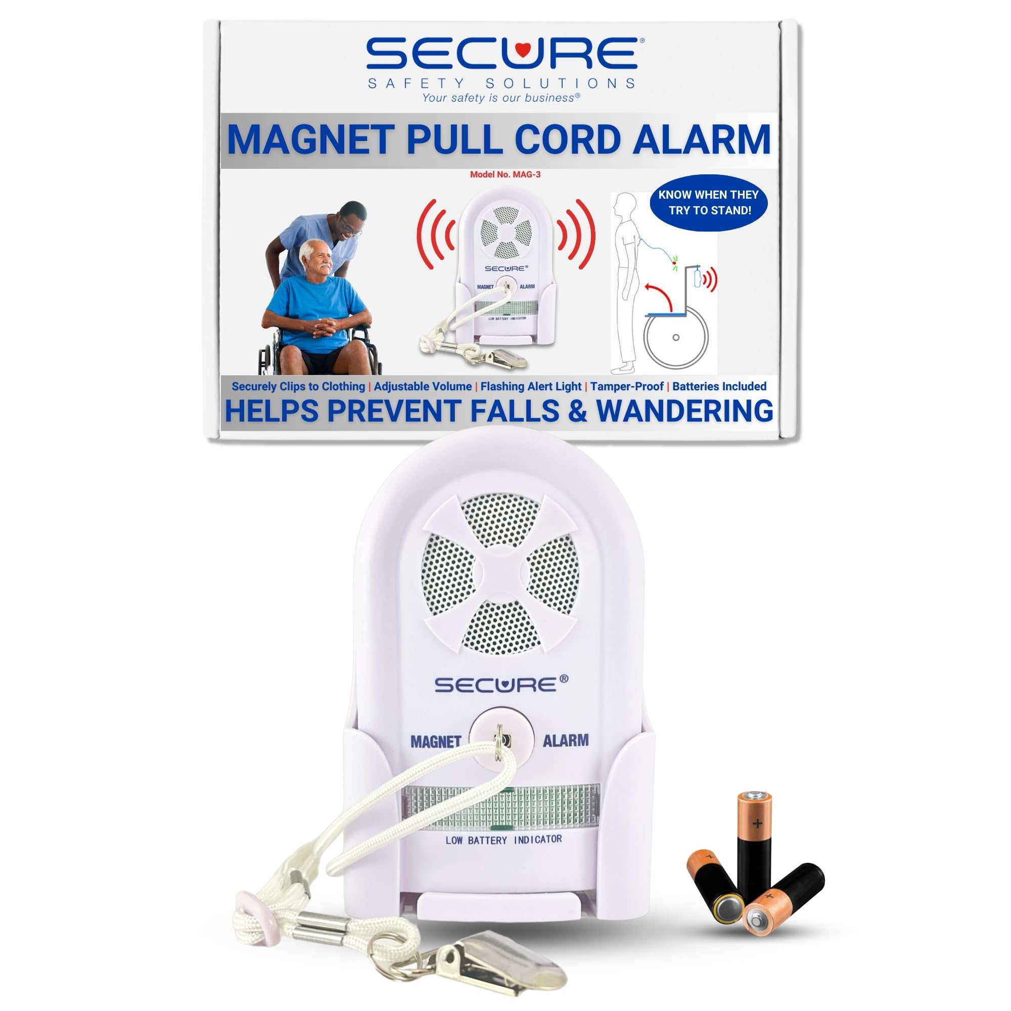 Amazon.com: Secure Safety Solutions Magnet Pull Cord Chair and Bed